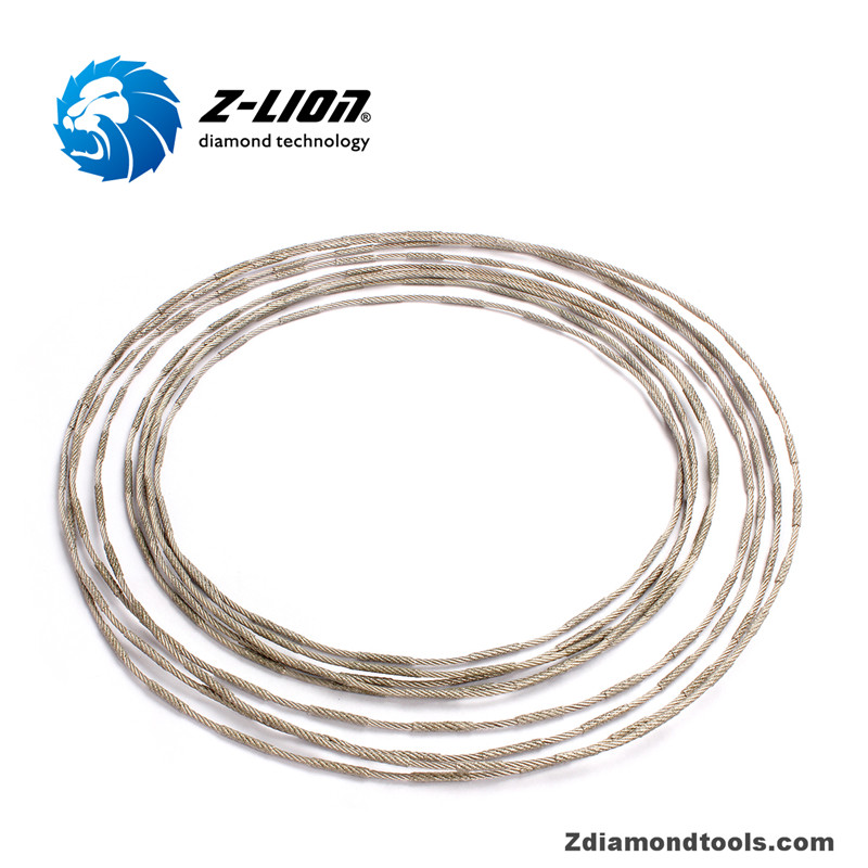 ZL-SJ scie à fil diamanté de 2,0 mm pour la coupe de pierre onyx