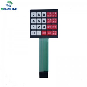 Interrupteur à membrane personnalisé \/ clavier des balances