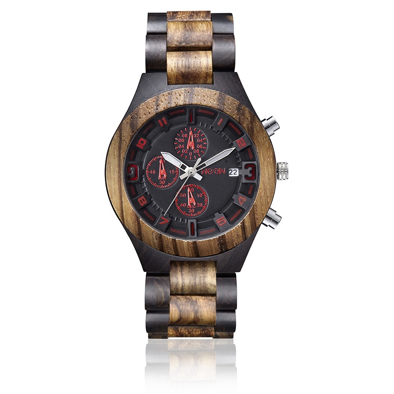 Nouveaux produits Logo personnalisé montre-bracelet pour montre en bois des hommes en bois