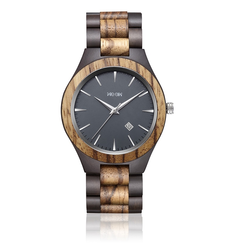 Montres en bois Sandale noire en bois cadeau Vintage 2019 Modèles Logo personnalisé Logo