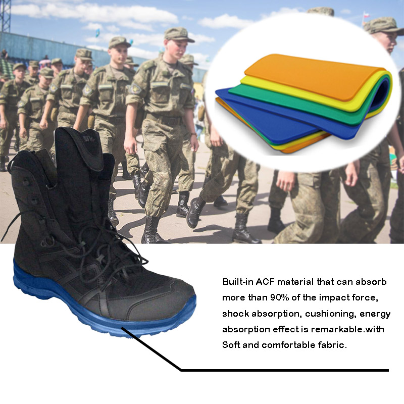 Bottes de combat tactiques de l'armée militaire: matériaux d'insertion de protection d'impact de cheville (ACF)