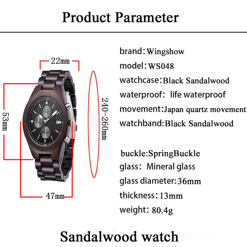 Montre en bois personnalisée avec gravure de photo ou de message double face pour cadeau personnalisé