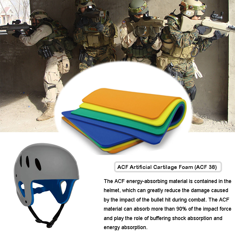 Matériaux de protection contre les impacts de casque militaire à l'épreuve des balles militaire (ACF)