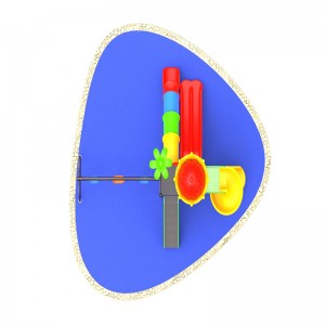 équipement extérieur de cour de jeu de toit de couronne de couronne avec des enfants balançoire glissent le jeu pour des enfants