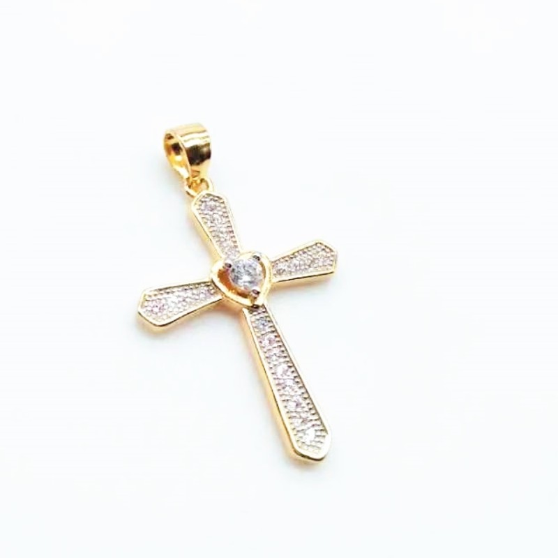 Colliers de crémation pendentif croix en zircon cubique avec mémoire en argent sterling 925