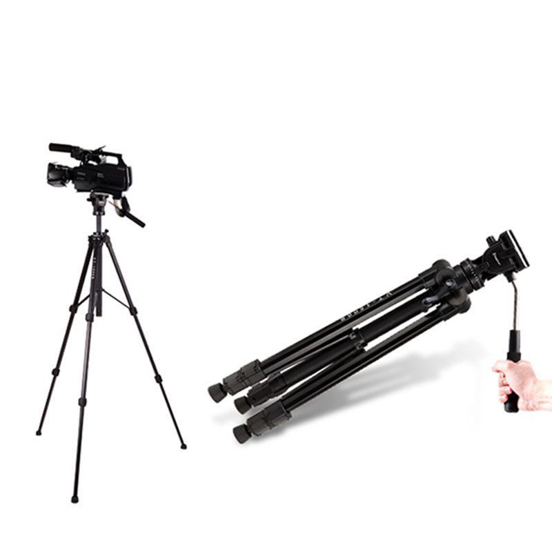 Pieds trépied vidéo pour caméra Kingjoy VT-1500 réglables avec tête détachable avec drag fluid fluide détachable
