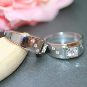 Hommes bagues zircone hommes déclaration déclaration 925 argent sterling platine promesse anneaux pour hommes