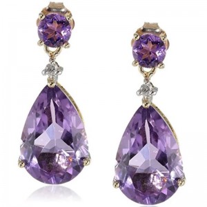 Bijoux boucles d'oreilles dernières boucles d'oreilles pendantes boucles d'oreilles synthétiques amythest