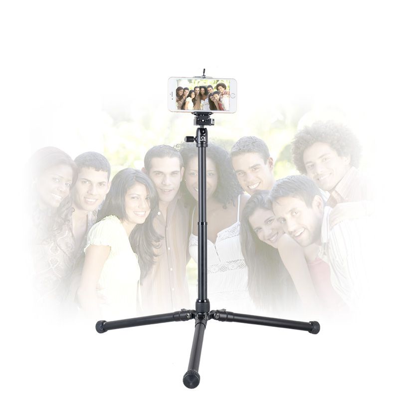 Kingjoy P056 en aluminium usinant des kits de trépieds photo pliable pour appareils photo pour le tir à la selfie