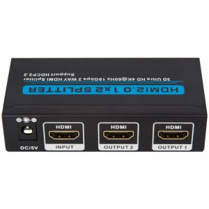 Prise en charge du répartiteur V2.0 HDMI 1x2 3D Ultra HD 4Kx2K @ 60Hz HDCP2.2