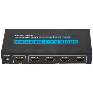 Prise en charge du commutateur V2.0 HDMI 4x1 3D Ultra HD 4Kx2K @ 60Hz HDCP2.2