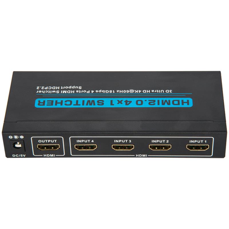 Prise en charge du commutateur V2.0 HDMI 4x1 3D Ultra HD 4Kx2K @ 60Hz HDCP2.2