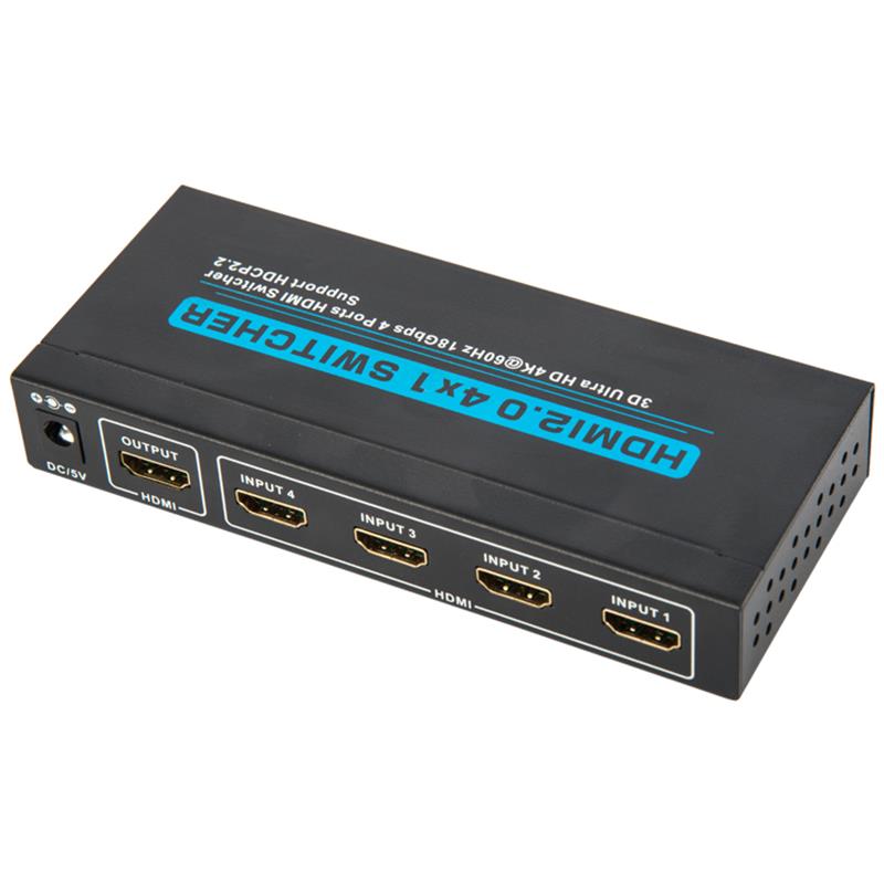 Prise en charge du commutateur V2.0 HDMI 4x1 3D Ultra HD 4Kx2K @ 60Hz HDCP2.2