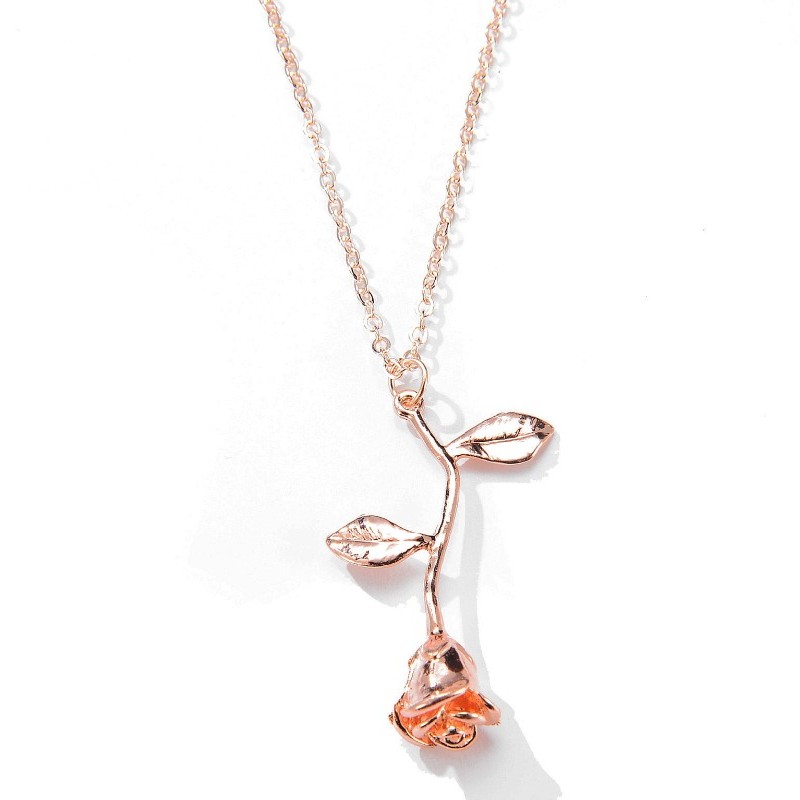 ROSE GOLD PENDENTIF PENDENTIF COLLIER GEMSTONE COLLIER FEMME 925 ARGENT STERLING