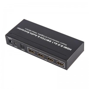 Prise en charge du sélecteur HDMI 4x1 et de l’extracteur audio V2.0 ARC Ultra HD 4Kx2K @ 60Hz HDCP2.2 18Gbps