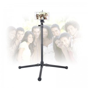 Kingjoy SC056 - Kits de trépied pliables en 5 sections avec tir à angle faible et colonne centrale pouvant servir de monopied