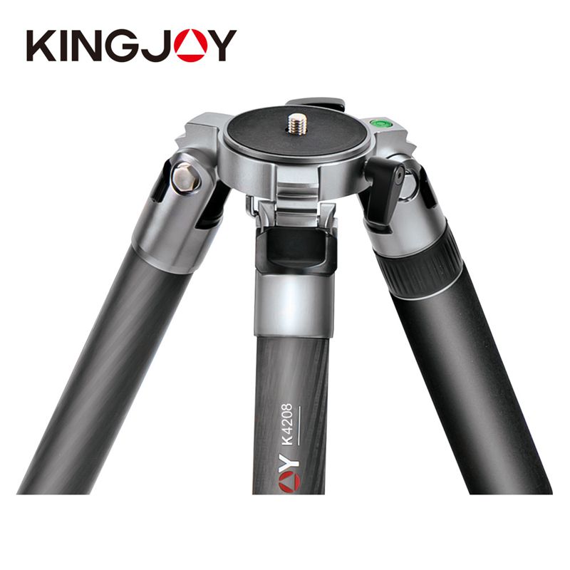Kingjoy K4008 support de trépied de caméra vidéo haute résistance de type combiné en aluminium à haute résistance