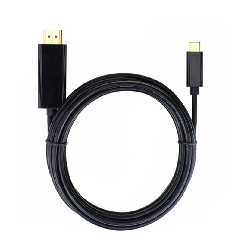 Câble USB C à HDMI de 6 pieds (4K @ 60Hz), câble USB de type C à HDMI [compatible Thunderbolt 3] pour MacBook Pro 16 '' 2019/2018/2017, MacBook Air / iPad Pro 2019/2018, Surface Book 2, Samsung S10 , et plus