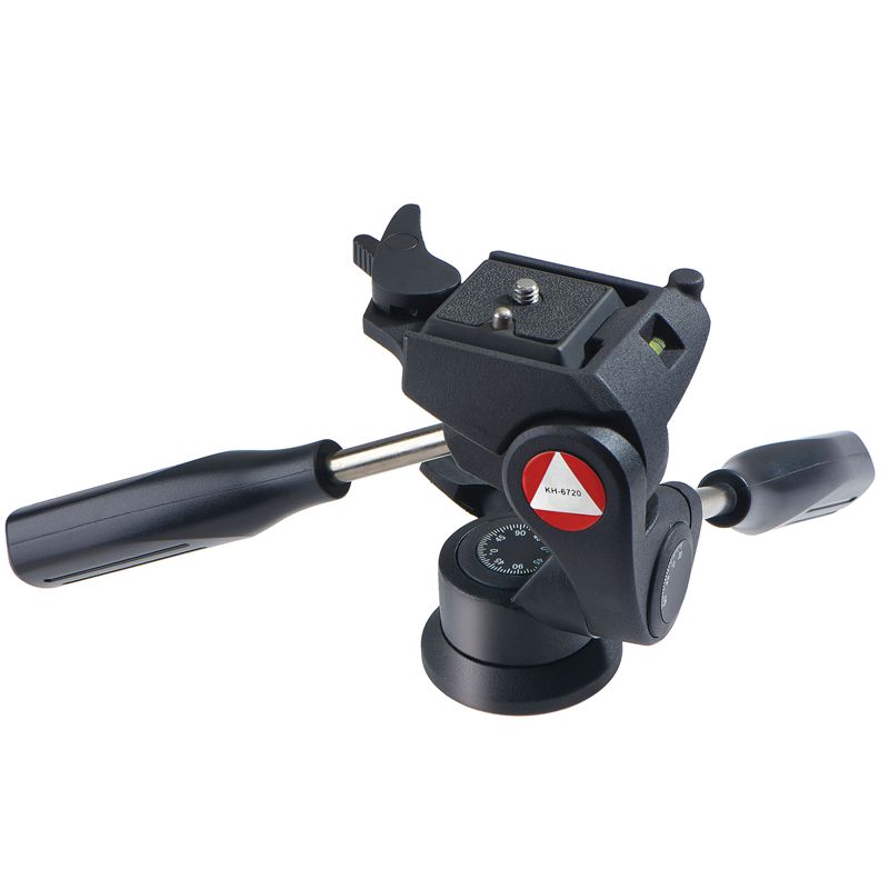 Kingjoy tête pan-tilt à 3 voies, pan-tilt extérieur heda, tête de caméra pan-tilt