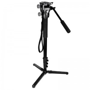 KINGJOY Monopod pour appareil photo Alpenstock, Monopied vidéo en aluminium à verrou à clapet pour appareil photo avec vis de conversion 1\/4 \"et 3\/8\" pour appareils photo reflex numériques Caméscope Ballhead Canon Nikon Sony Cha...