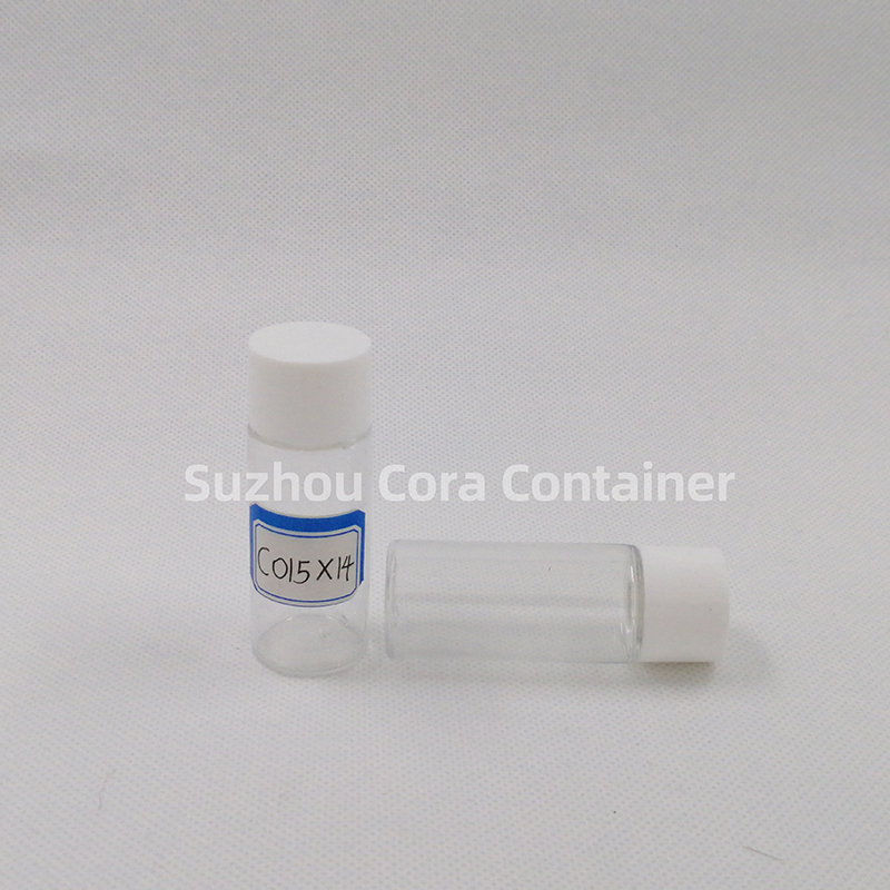 15 ml taille du cou 14 mm PET bouteille de maquillage en plastique avec couvercle rotatif