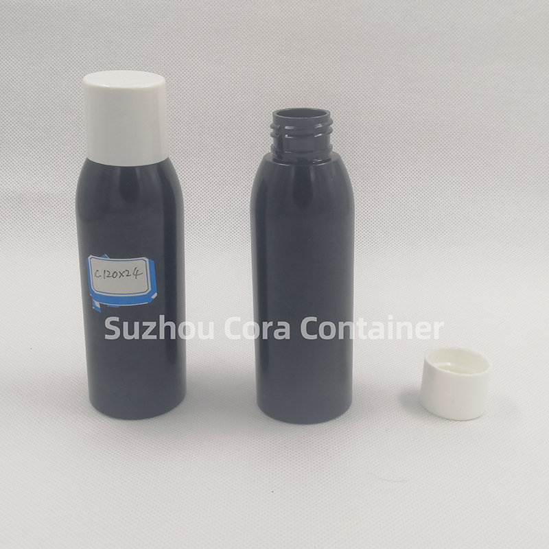Bouteille de maquillage en plastique de la taille du cou de 120ml, avec couvercle rotatif