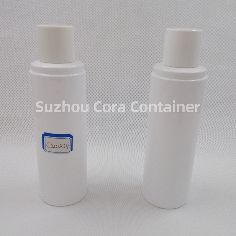 Bouteille de maquillage en plastique de la taille du cou de 220ml, avec couvercle rotatif