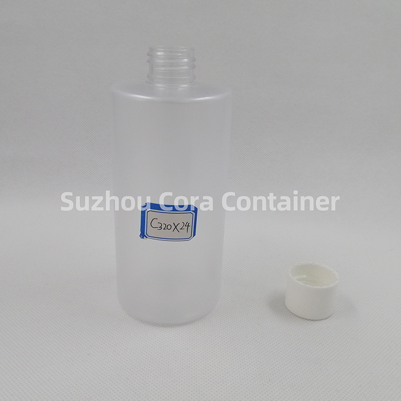 Bouteille de maquillage en plastique de la taille du cou de 320ml, avec couvercle rotatif