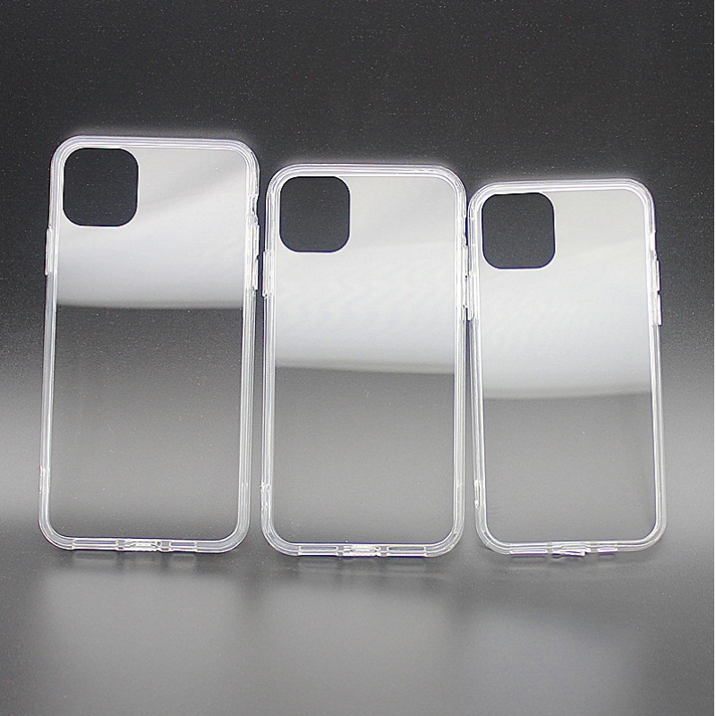 Coque en TPU + PC pour téléphone intelligent hautement transparente pour iPhone 11 séries de 5,8 pouces / 6,1 pouces / 6,5 pouces