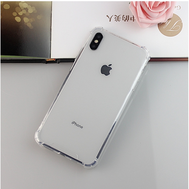 Coque en TPU + PC pour iPhone XS Max très transparente avec coins anti-impact