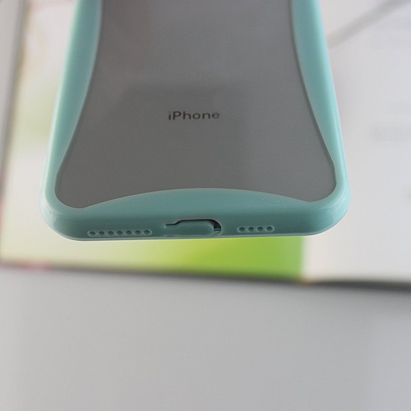 Étui coloré pour téléphone portable avec bords incurvés pour iPhone X / XS avec trous pour dragonne et prise anti-poussière