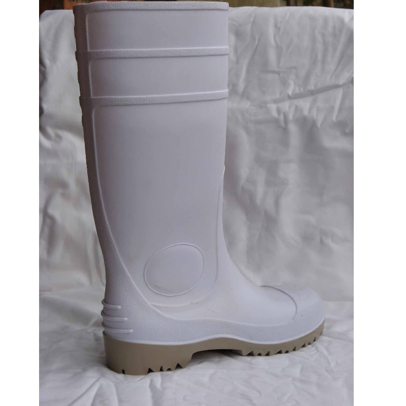 Chaussures de sécurité alimentaire PVC blanches