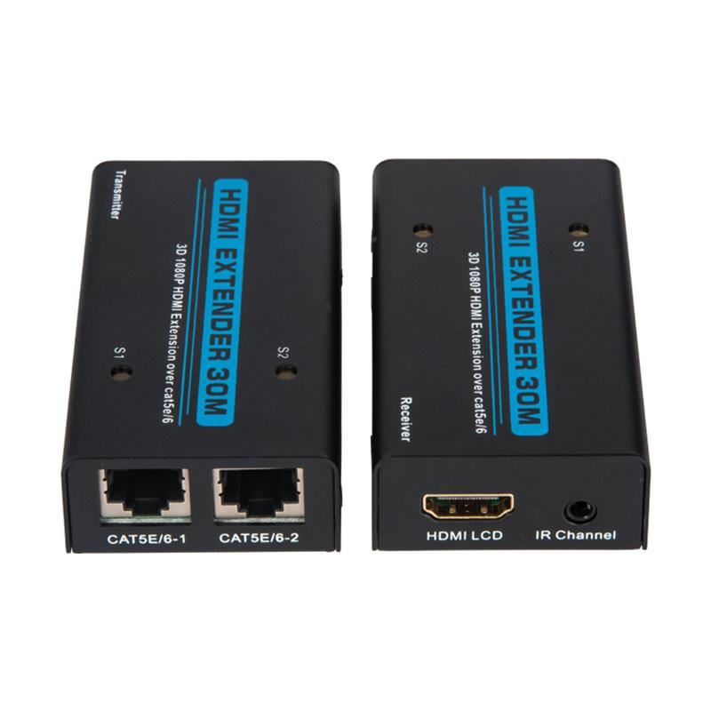 V1.3 HDMI Extender 30m sur câble double cat5e / 6 Prise en charge Full HD 1080P