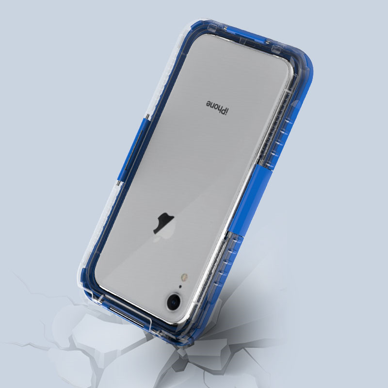 Pack étanche pour iphone water shock dust preuve meilleur étui étanche pour iphone XR (Bleu)