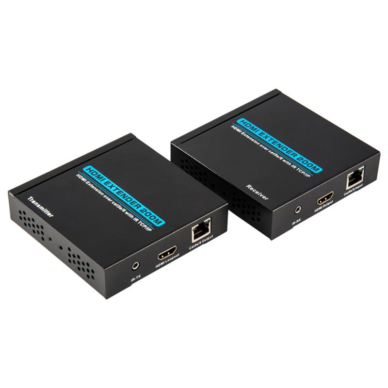 V1.3 HDMI Extender 200m sur câble unique cat5e / 6 Prise en charge Full HD 1080P POE