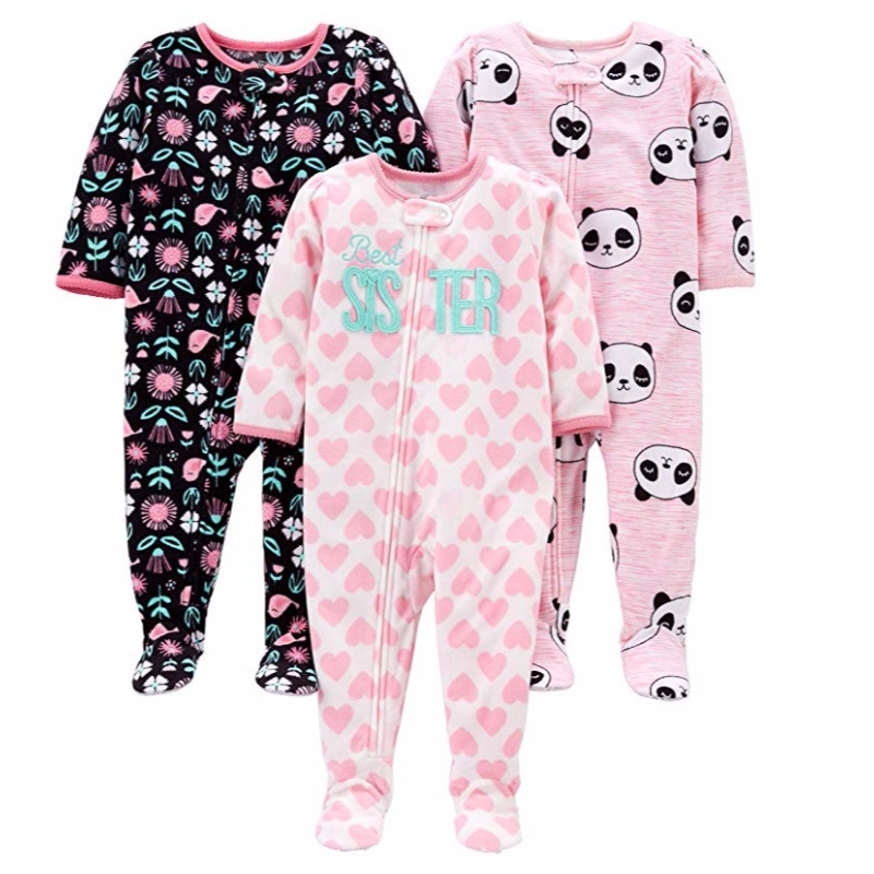 Paquet de 3 pyjamas amples en molleton avec culottes flottantes pour bébé et enfant en bas âge de Carter's