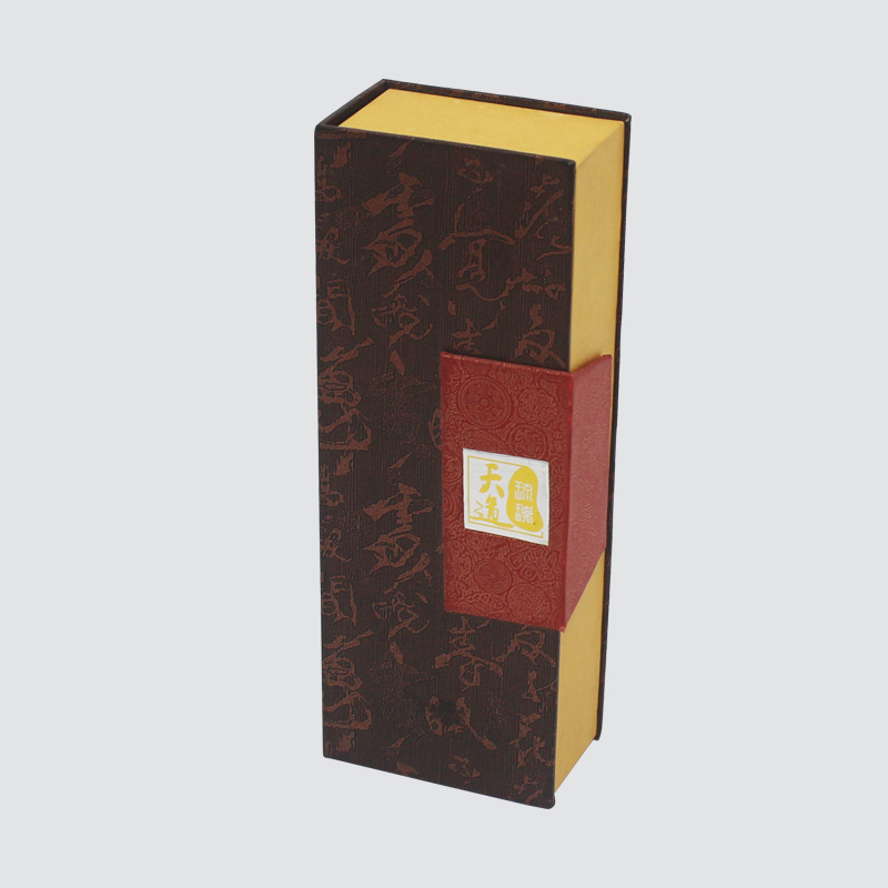 Boîte-cadeau classique de couverture d'aimant de relief d'écriture manuscrite classique