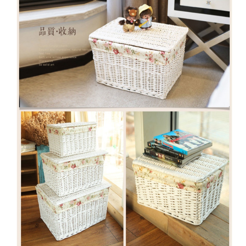 Panier de rangement de bureau fait à la main