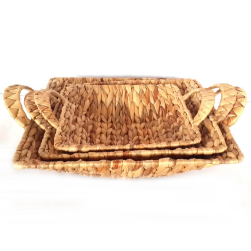 Panier de jacinthe d'eau avec poignées