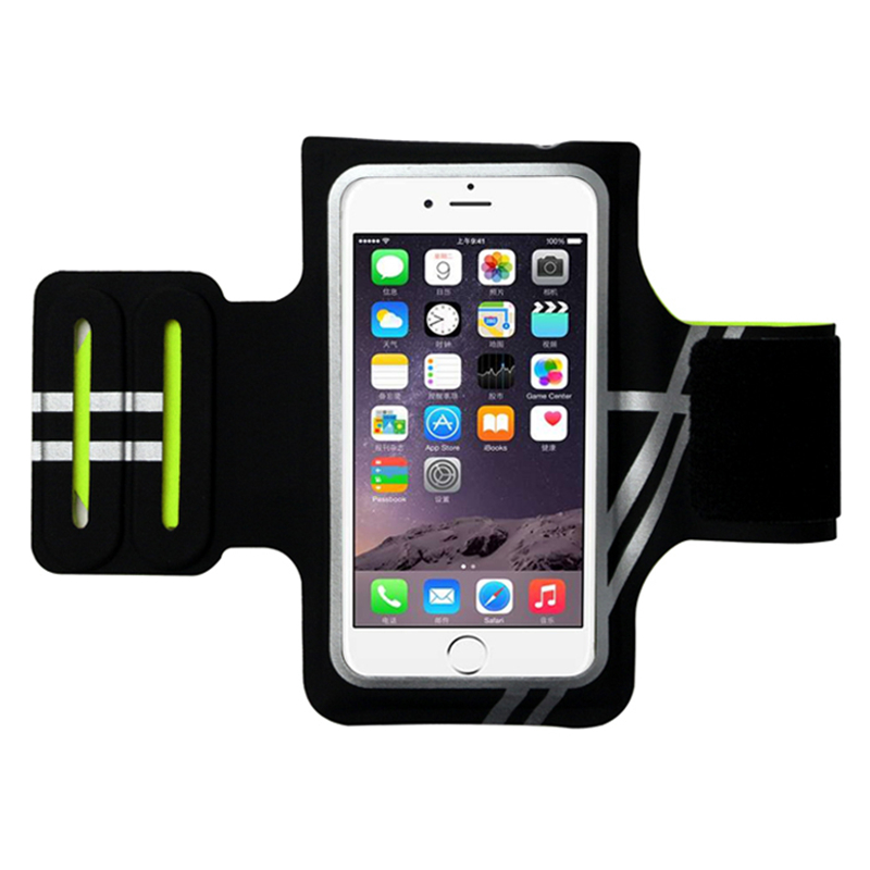 Brassard de course vert pour téléphone intelligent