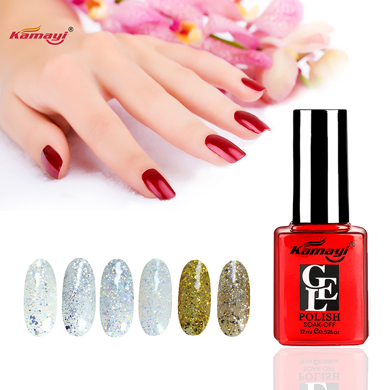 Kamayi haute qualité prix usine nail art gros kamayi 400 couleurs tremper uv vernis à ongles gel paillettes gel polonais