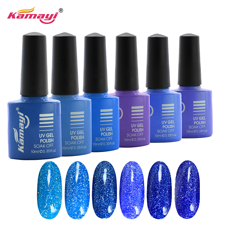 Kamayi gros 8 ml base d'eau non toxique inodore organique environnement sain matériel néon gel uv gel polonais pour les ongles