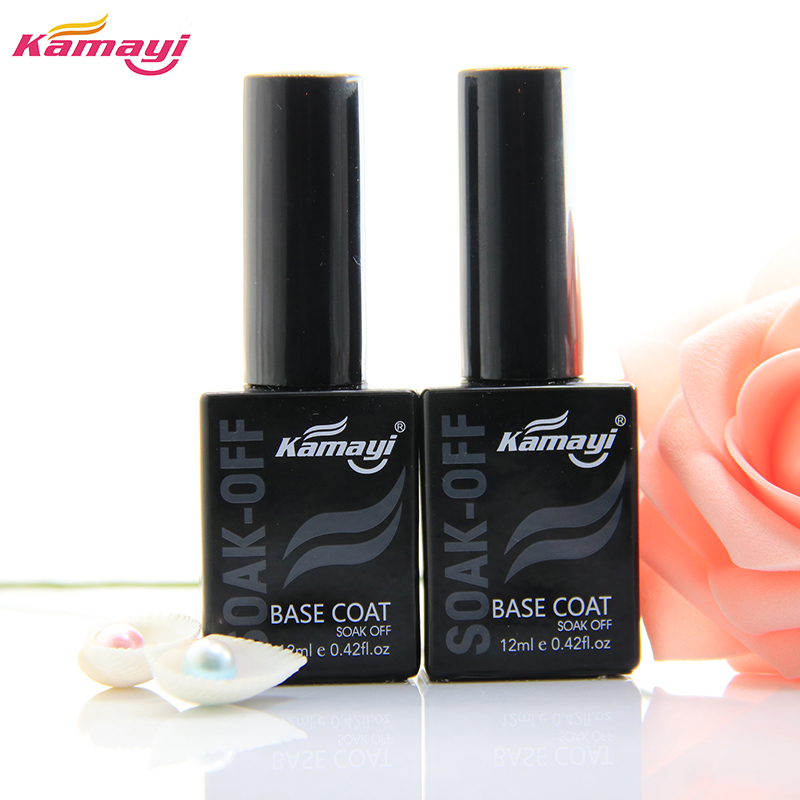 Kamayi topcoat et base coat nail salon design qualité prix usine tremper uv led nail gel polish top coat finish gel