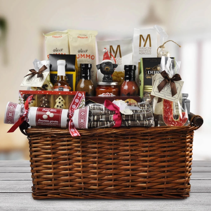 Panier-cadeau de Noël