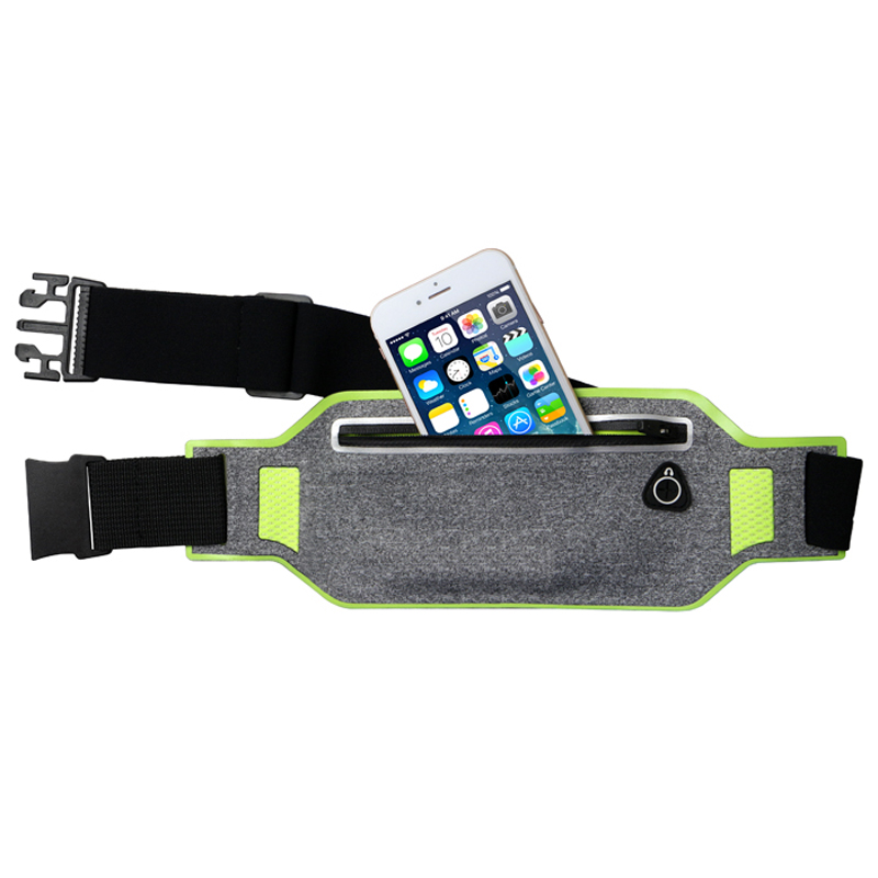 Sac de taille invisible réfléchissant Sport ceinture de course étanche Fanny Pack pour téléphone