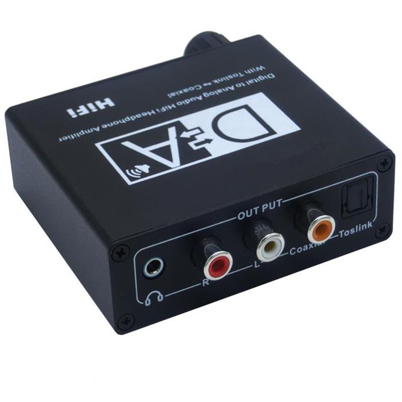 Amplificateur pour casque HiFi audio numérique à analogique avec audio coaxial Toslink