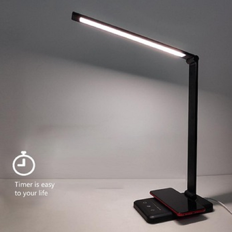 Lampe de table à del flexible rotative