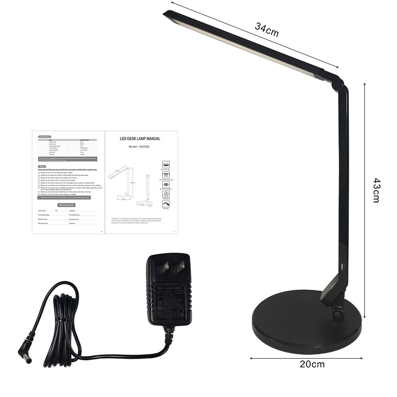185 lampe de table à del de type transfrontière