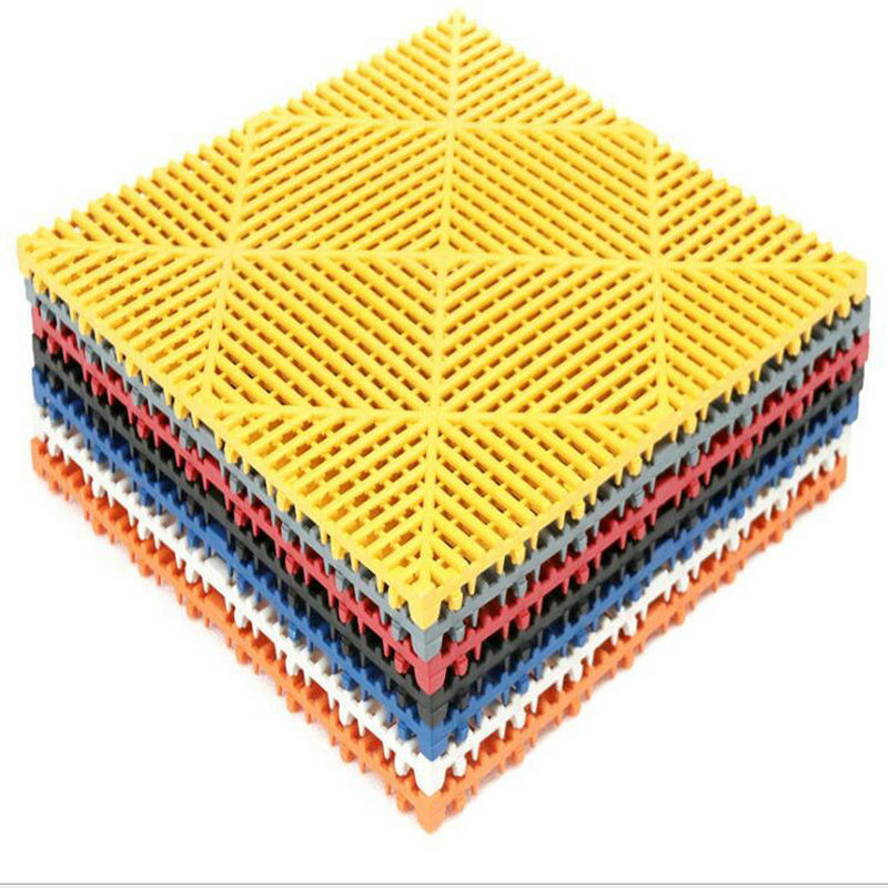 Interior Lock brick drainage garage carreau en plastique vinylique tapis de garage