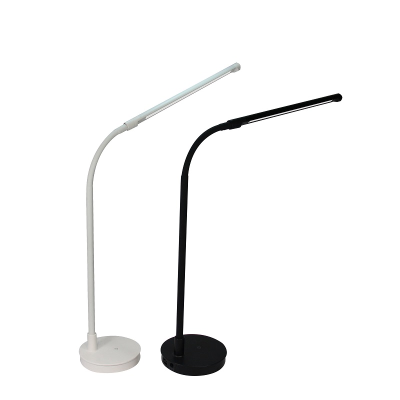 518 LED lampe de table noire lampe de table métallique LED lecteur avec cou d 'oie souple